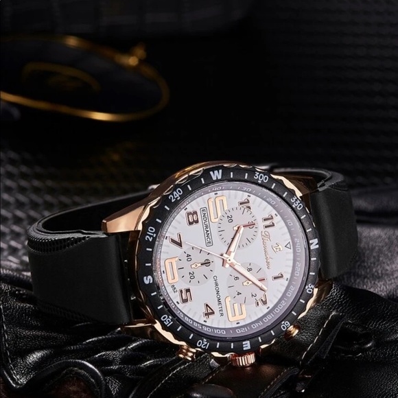 Men Triple Dial Quartz Watch - Picture 2 of 3